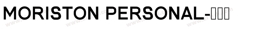 Moriston Personal字体转换